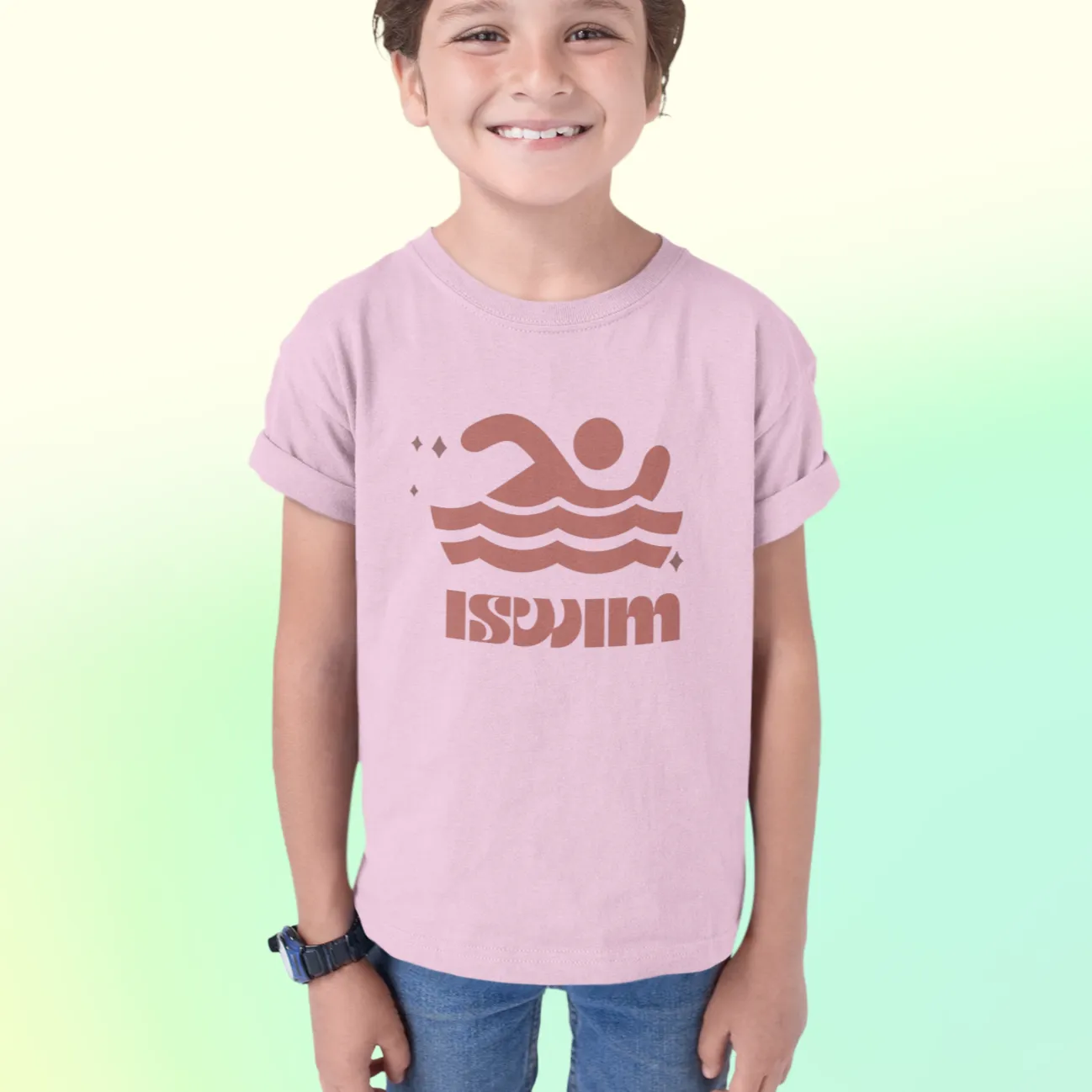 I Swim T Shirt for Kids Boys D25