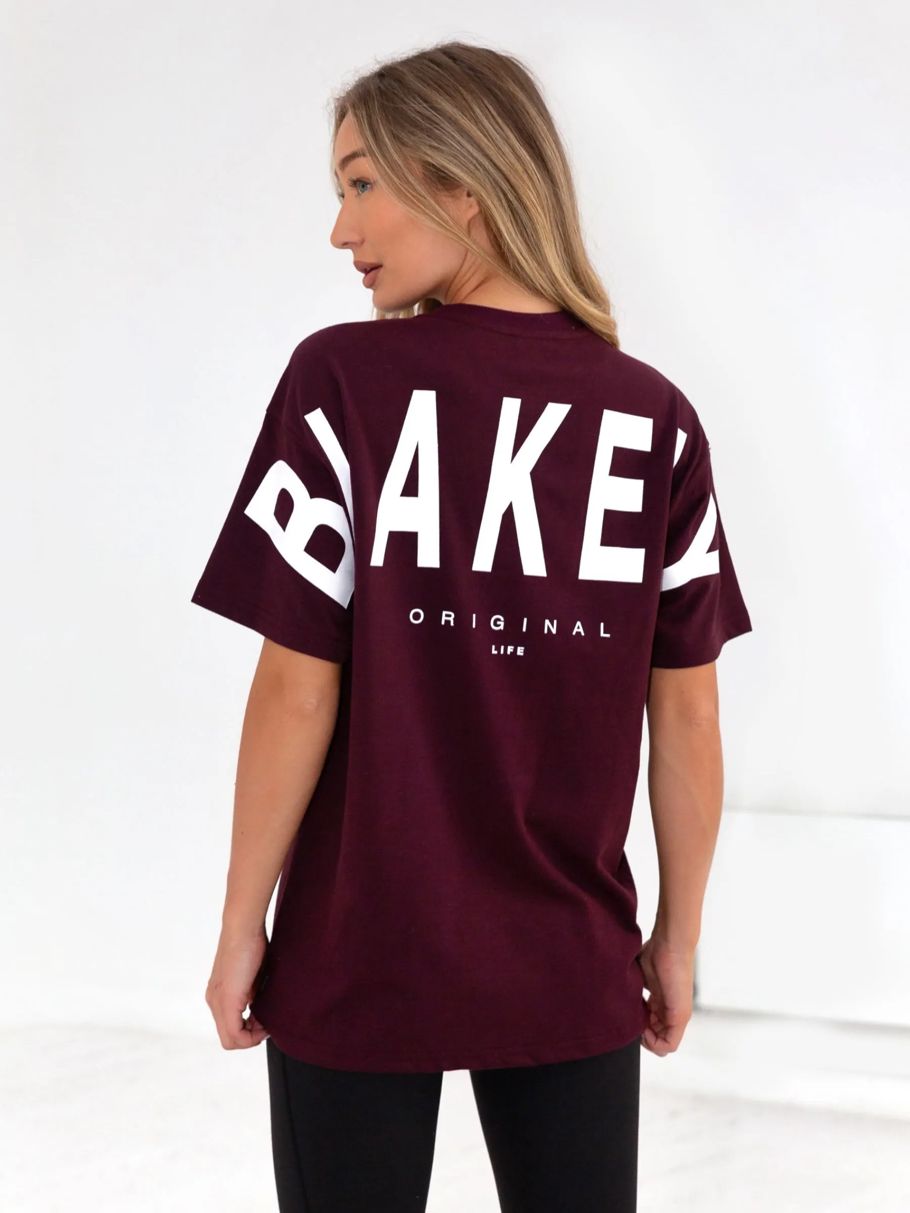 Isabel Oversized T-Shirt - Burgundy