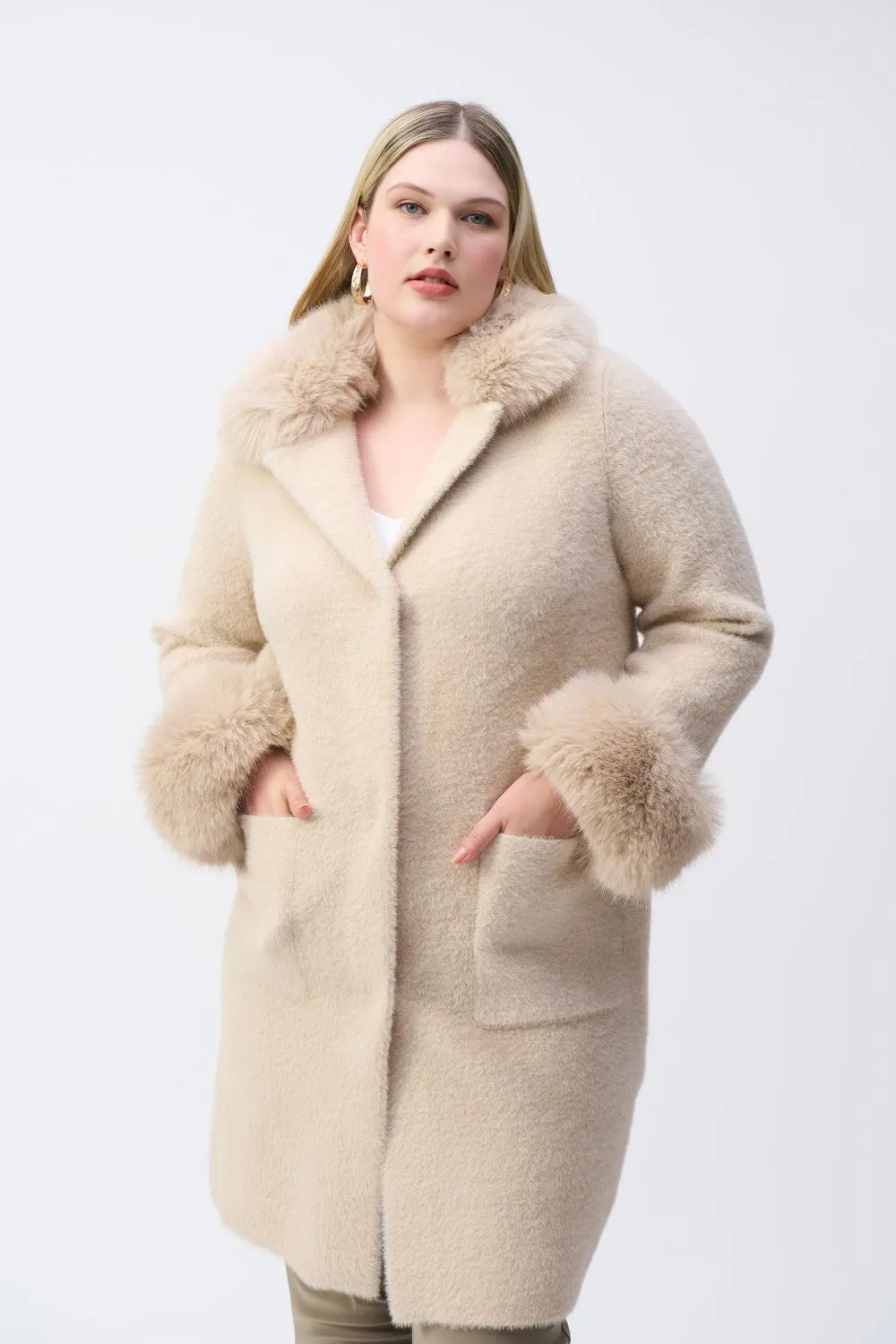 Joseph Ribkoff Sweater Coat 243923-CHMP Champagne