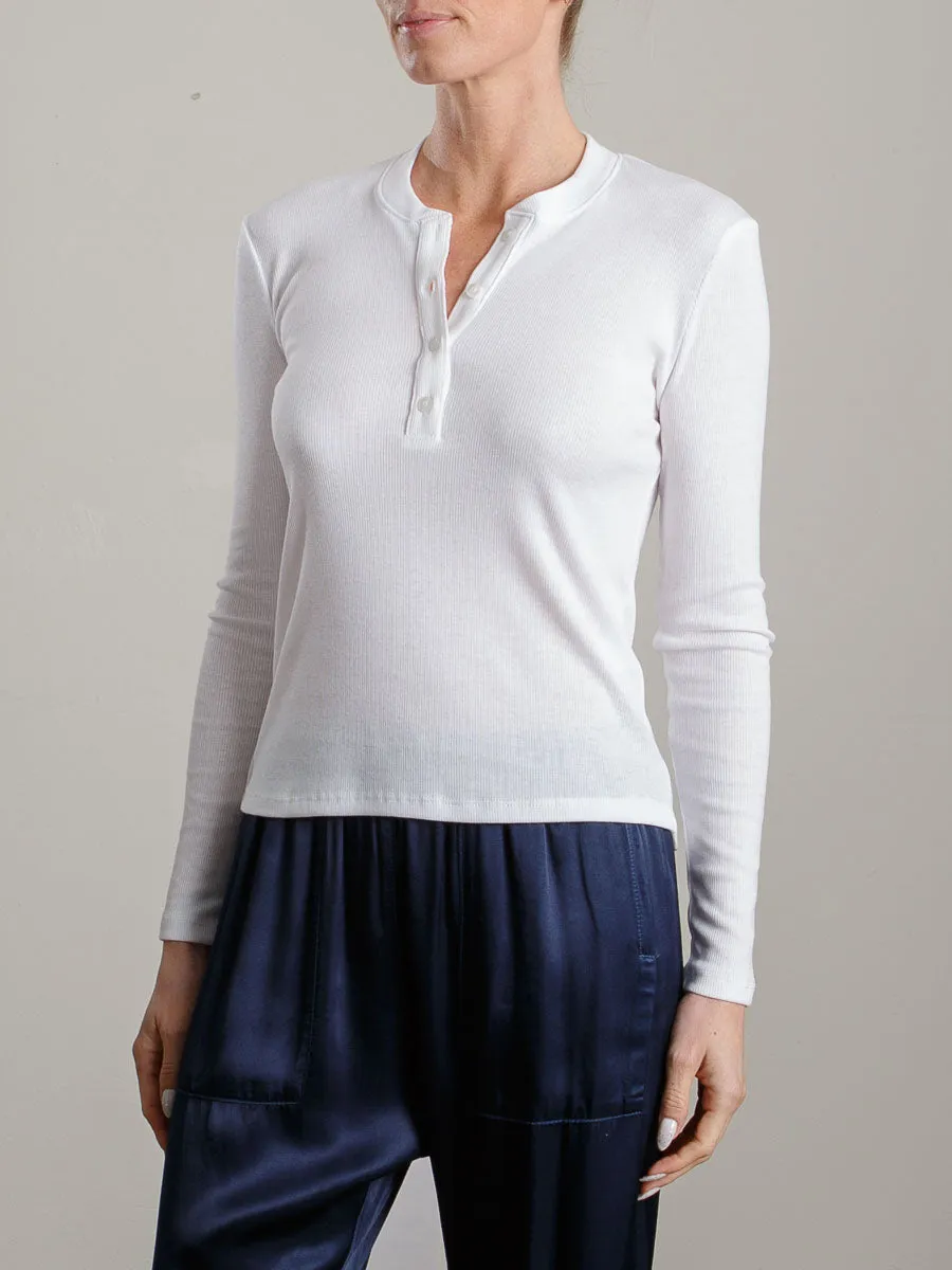 Jude Henley in Lightweight Rib - White