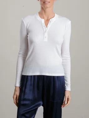 Jude Henley in Lightweight Rib - White