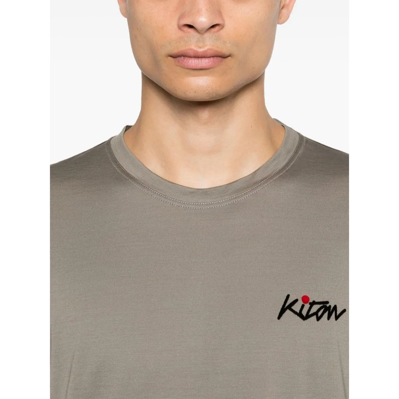 Kiton T-shirts and Polos Grey