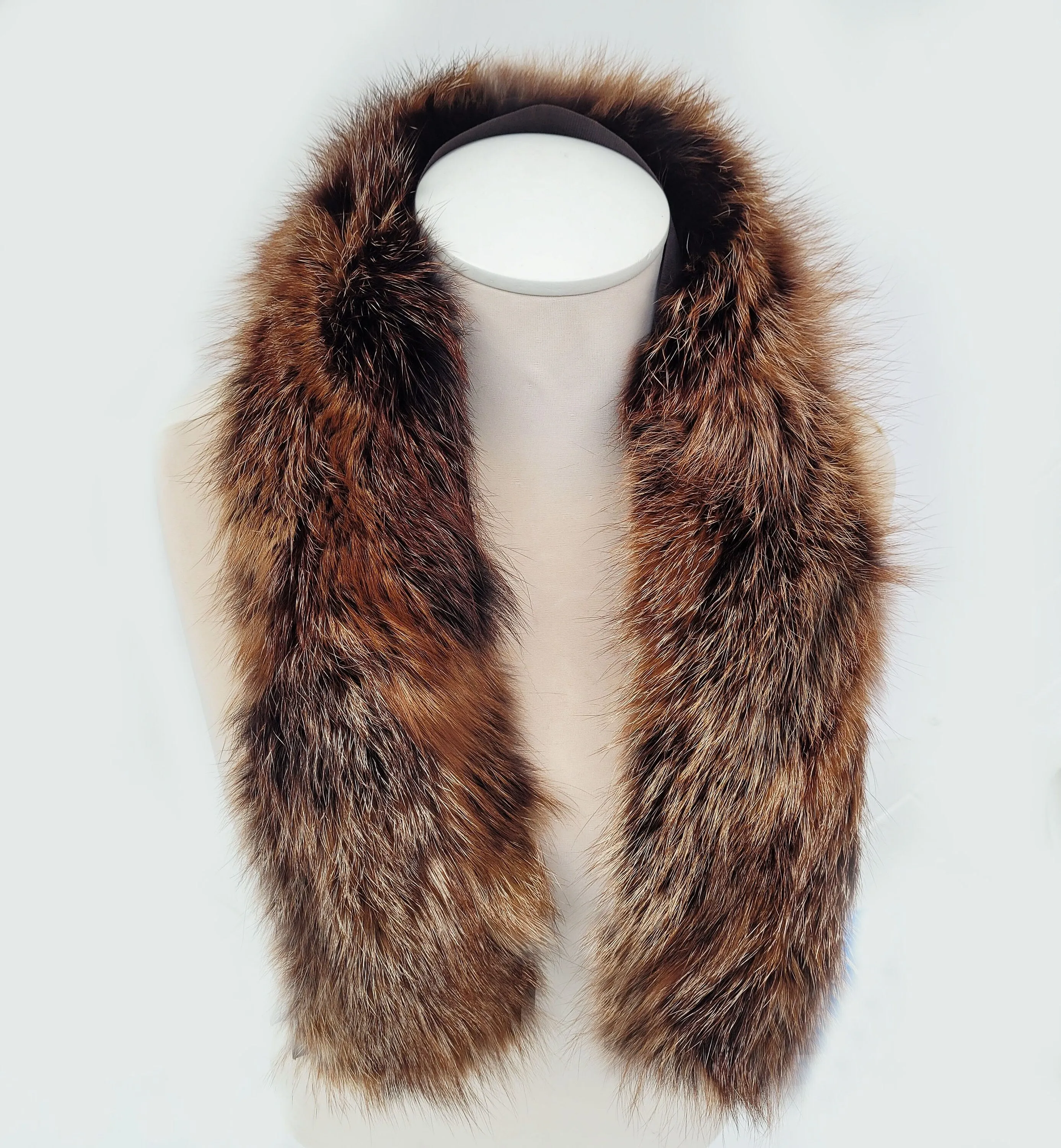 Large Ginger Fox Fur Trim, Collar for Hood (PIECES), 80 cm