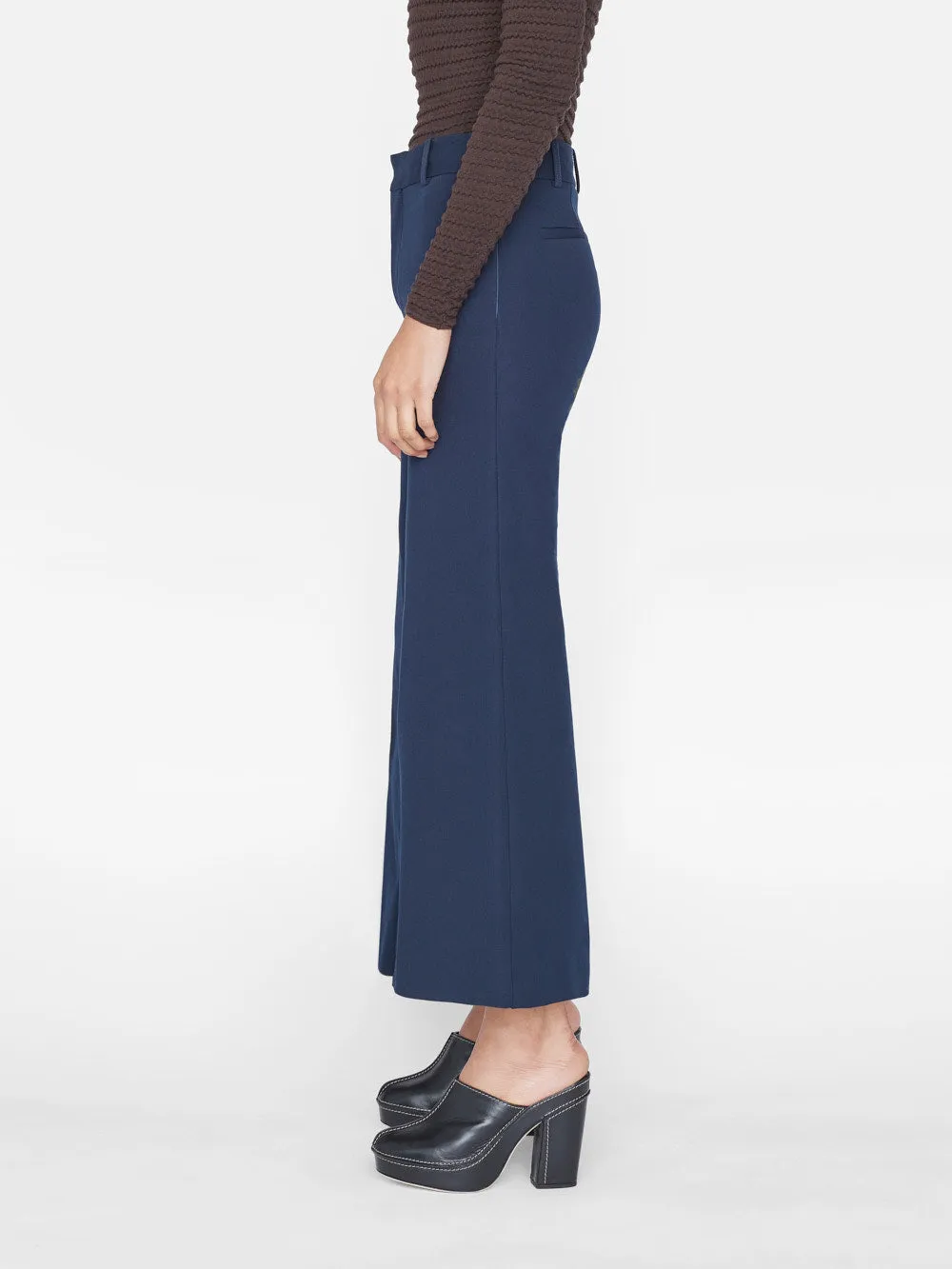 Le Crop Palazzo Trouser -- Navy