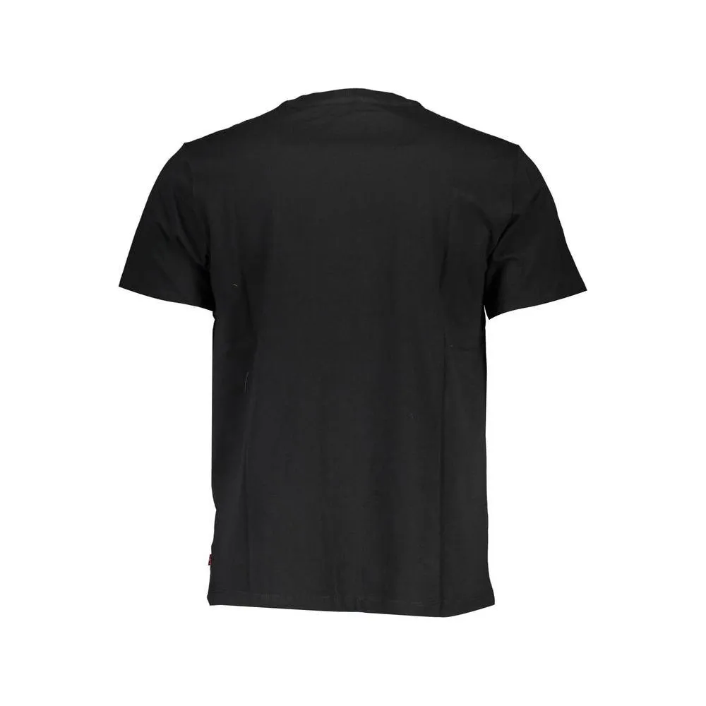 Levi's Black Cotton Men T-Shirt