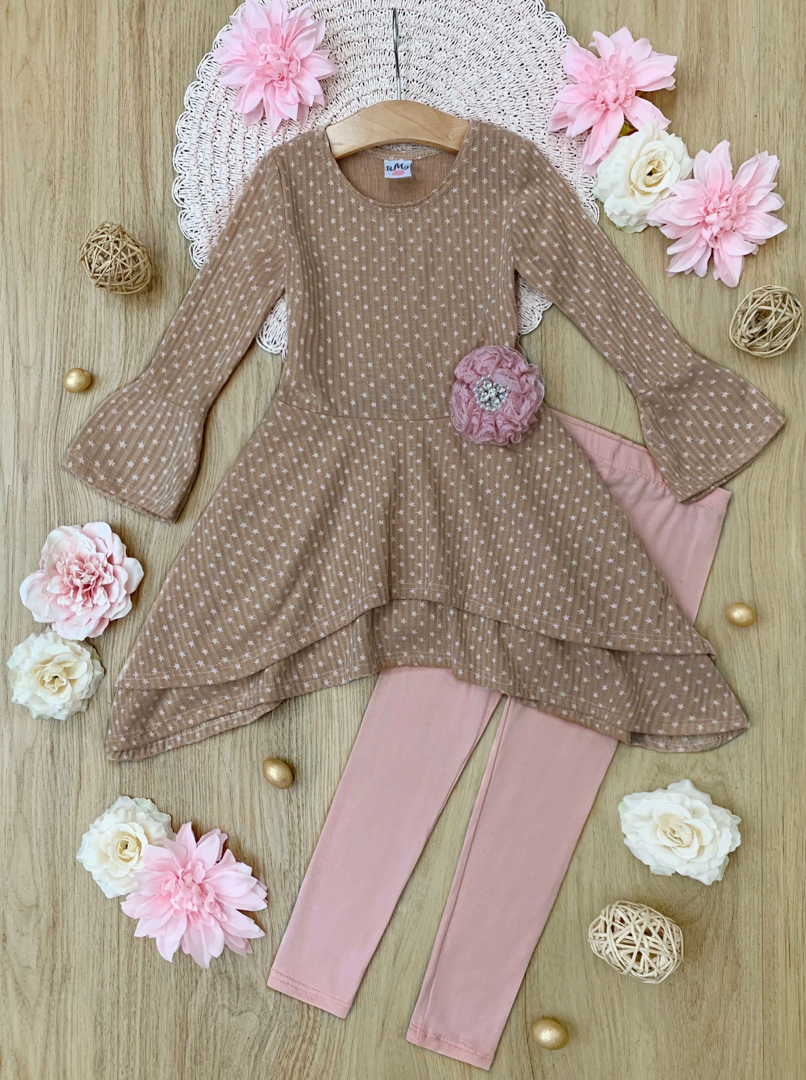 Little Star Sidetail Tunic and Legging Set