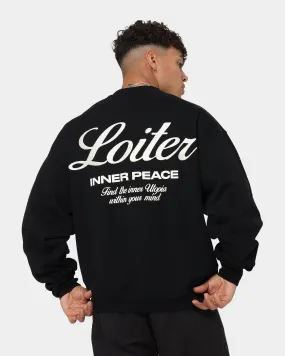 Loiter Aura Premium Crewneck Black