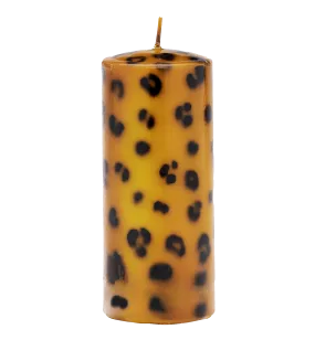 Long Leopard Print Blunt Candle