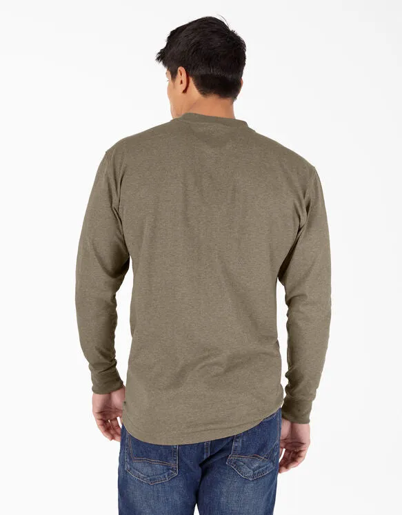 Long-Sleeved Shirt - Dickies Long Sleeve Heather Heavyweight Henley Shirt WL451H