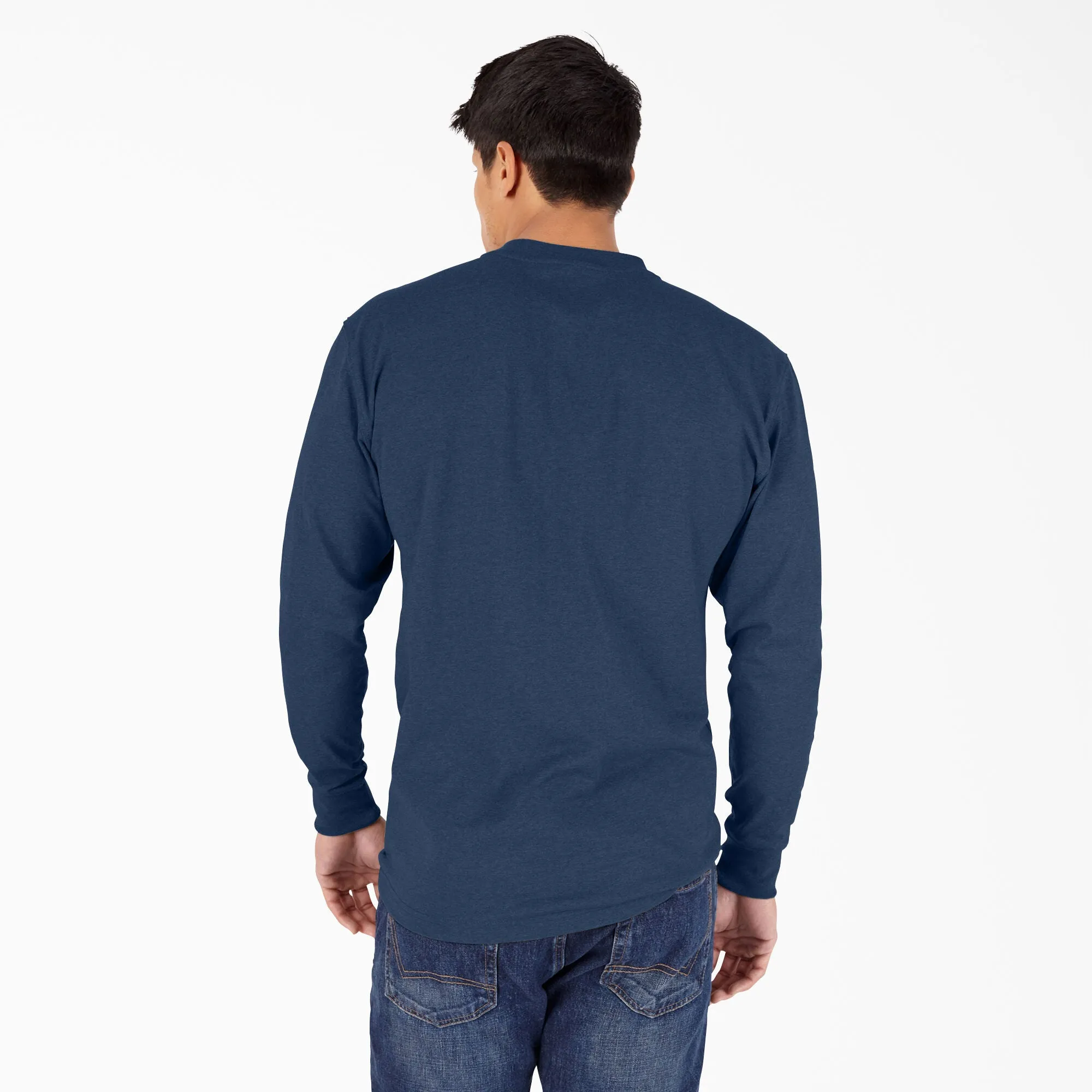 Long-Sleeved Shirt - Dickies Long Sleeve Heather Heavyweight Henley Shirt WL451H