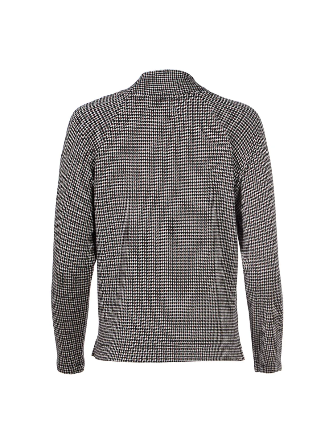 Lou & Grey for LOFT Houndstooth Turtleneck Top in Saddle Brown Multi