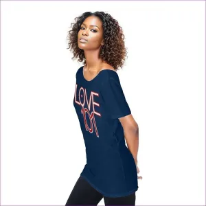 Love 101 Womens Off Shoulder Tee