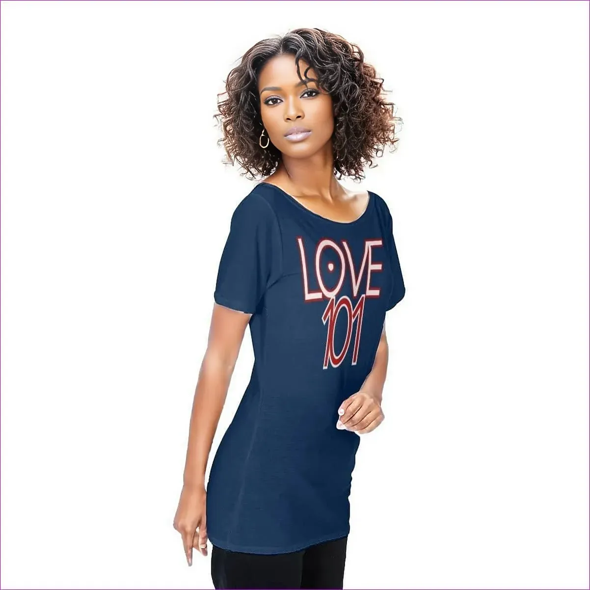 Love 101 Womens Off Shoulder Tee