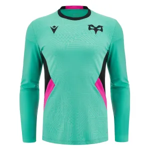 Macron Ospreys Rugby Mens Training Poly Long Sleeve T Shirt