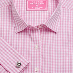 Made 2 Order - Pink Bold Check Poplin