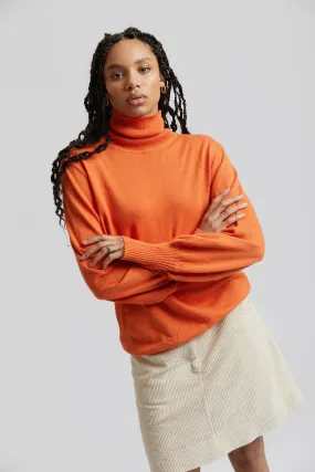 Maxine Organic Cotton Jumper Burnt Orange