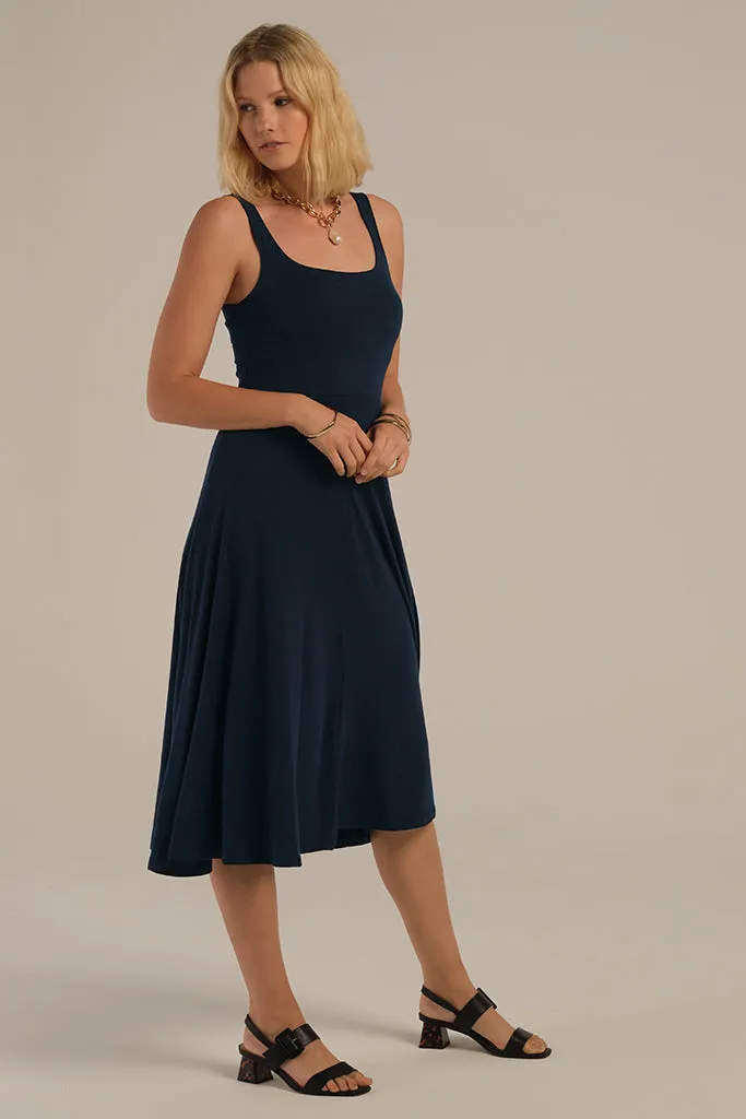 Melanie Maternity Dress - Dark Navy