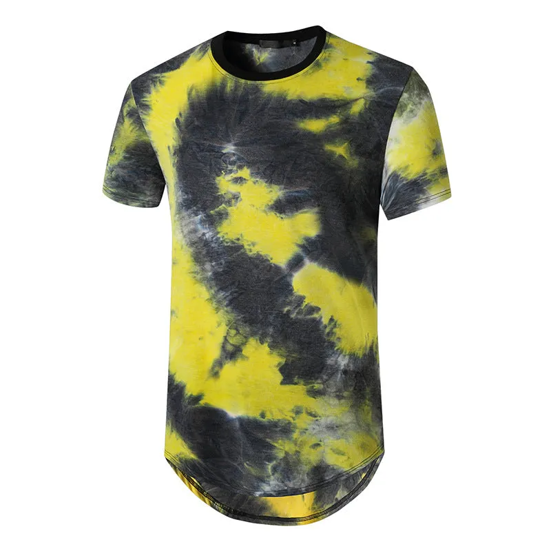 Men Crewneck Tie-Dye Short Sleeves T-Shirt