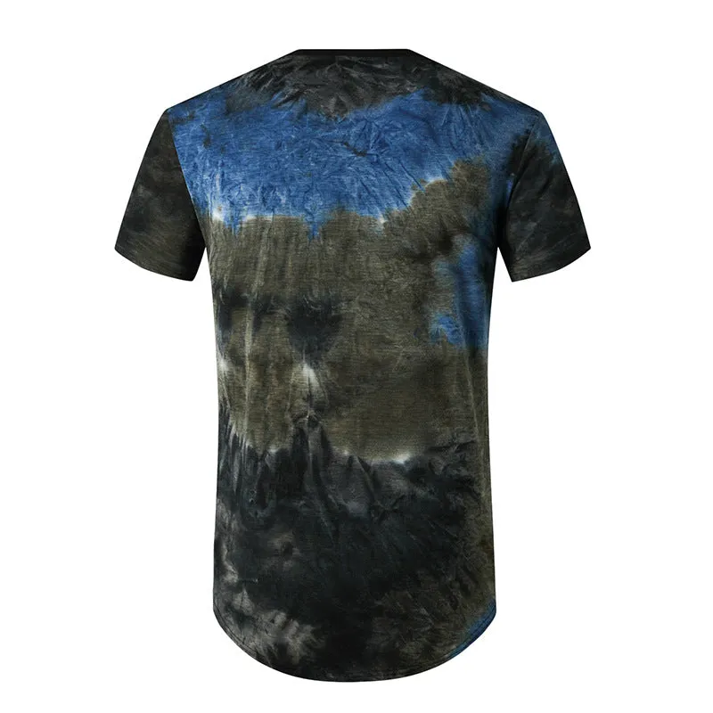 Men Crewneck Tie-Dye Short Sleeves T-Shirt