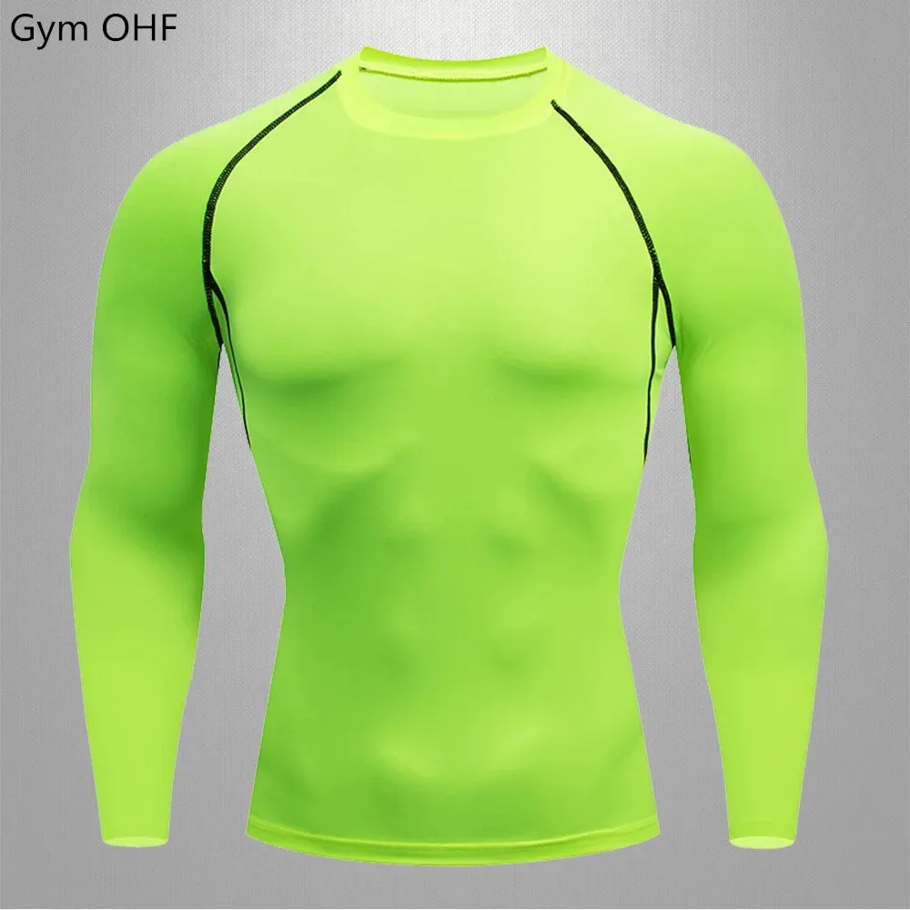 Men's Compression Long Sleeve Running T-Shirt