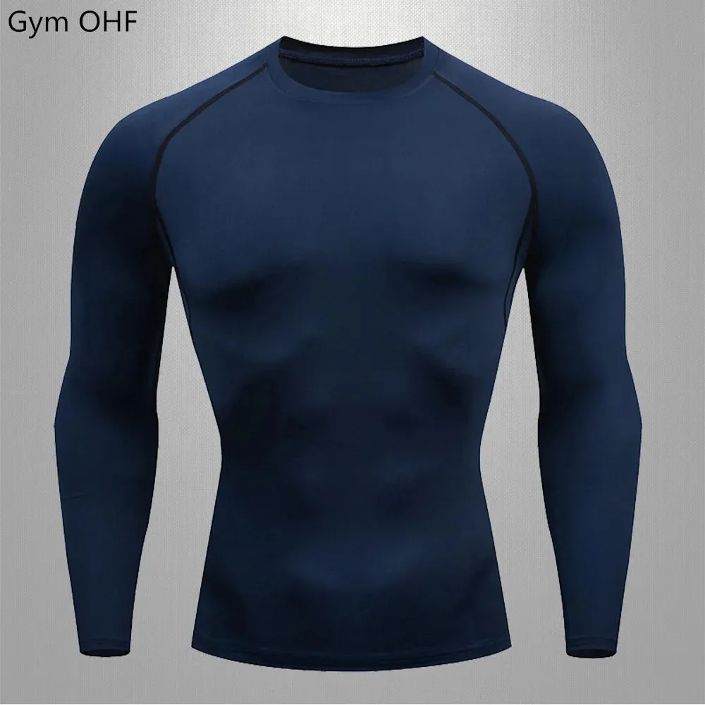 Men's Compression Long Sleeve Running T-Shirt