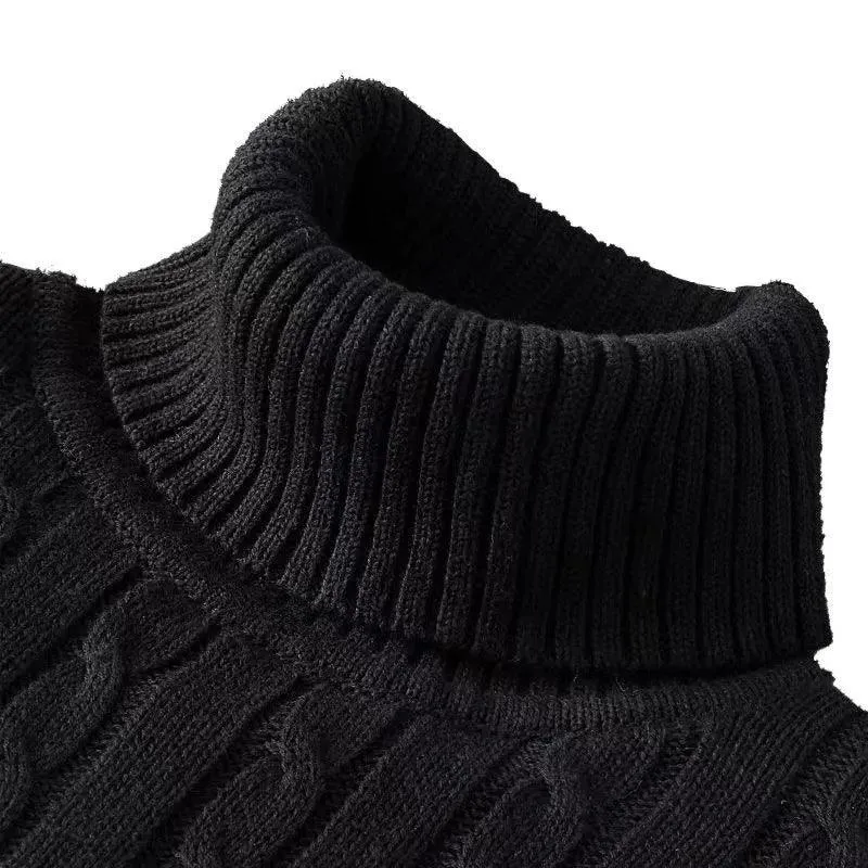 Men's Cozy Turtleneck Knit Sweater: Winter Style Essential