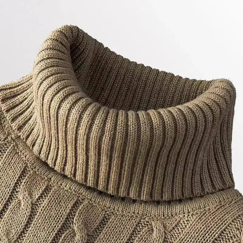 Men's Cozy Turtleneck Knit Sweater: Winter Style Essential