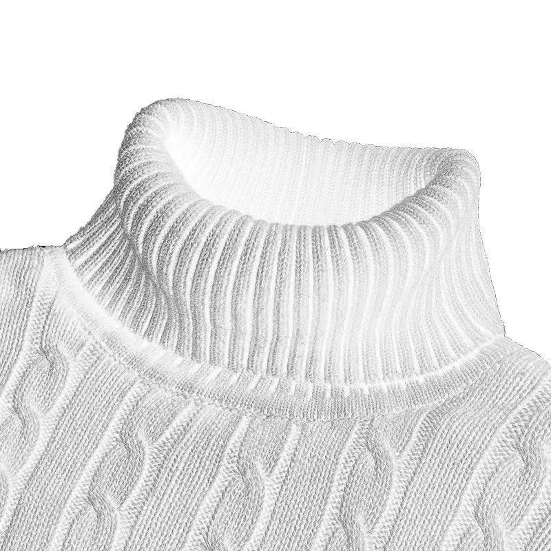 Men's Cozy Turtleneck Knit Sweater: Winter Style Essential