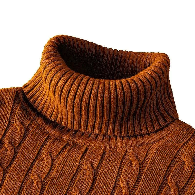 Men's Cozy Turtleneck Knit Sweater: Winter Style Essential