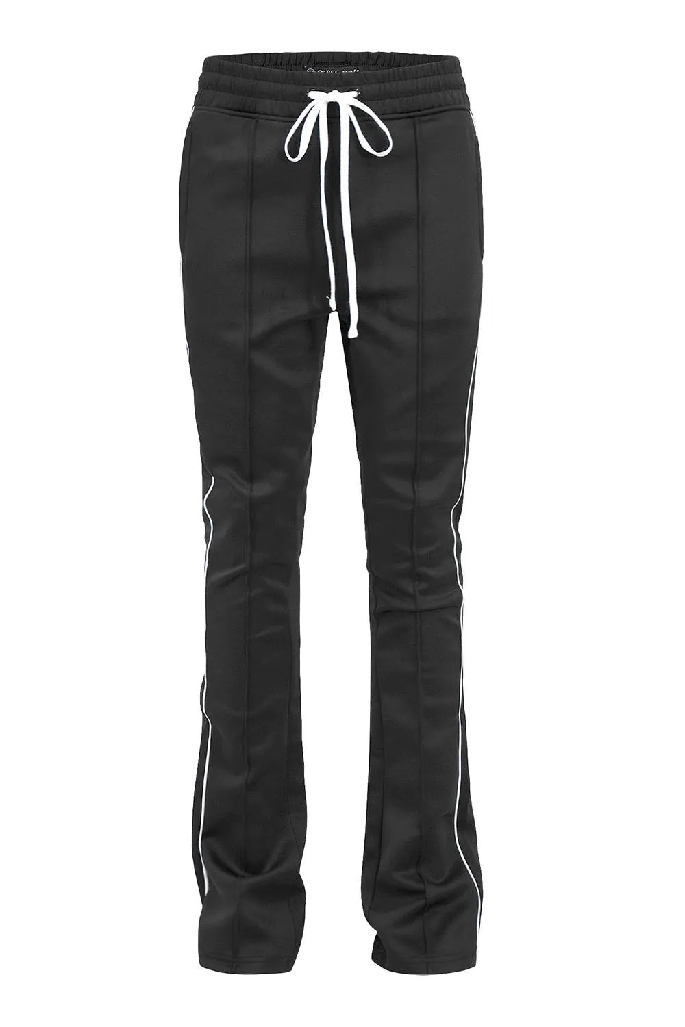 Men's Essential Solid Stacked Fit Flared Track Pants