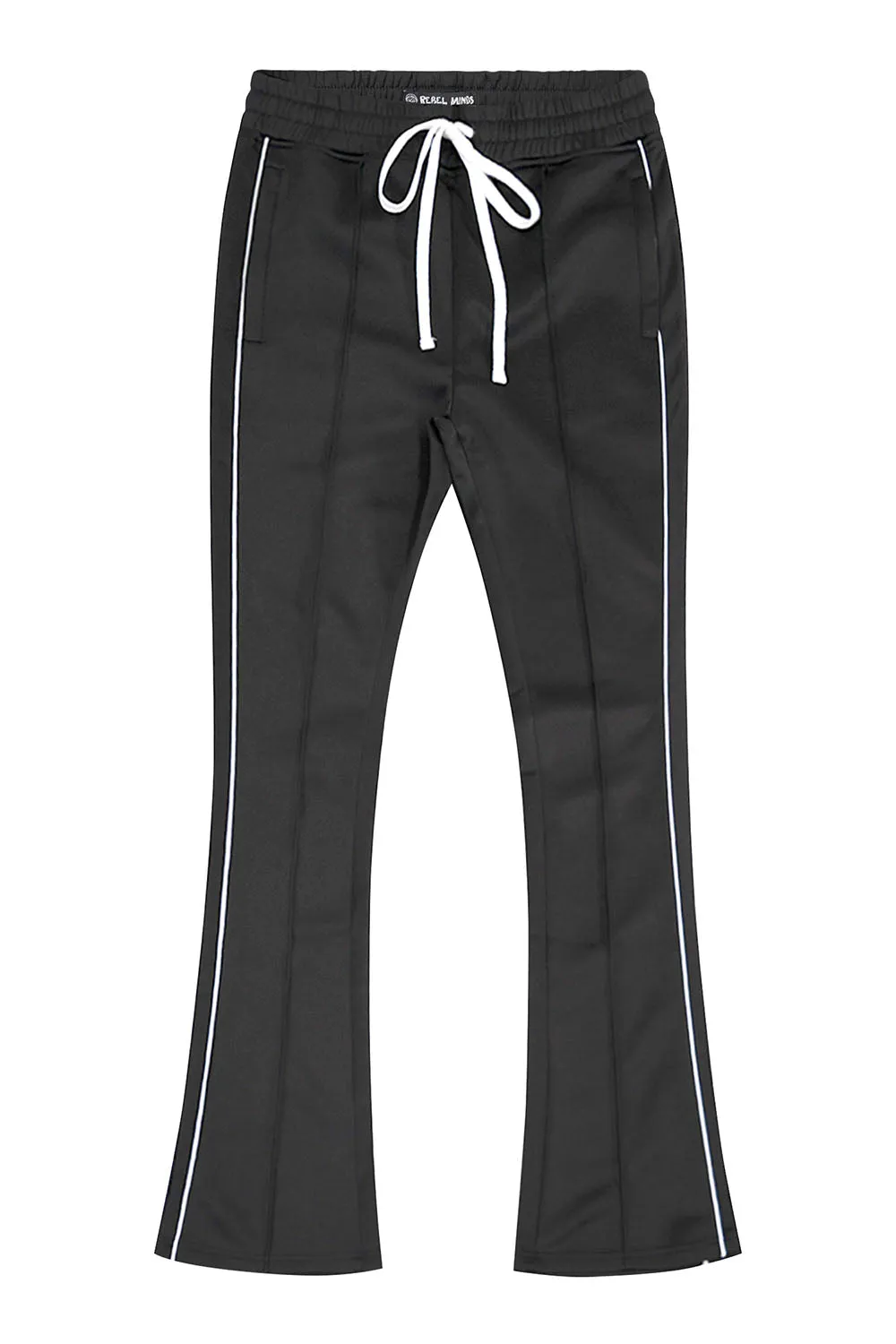 Men's Essential Solid Stacked Fit Flared Track Pants