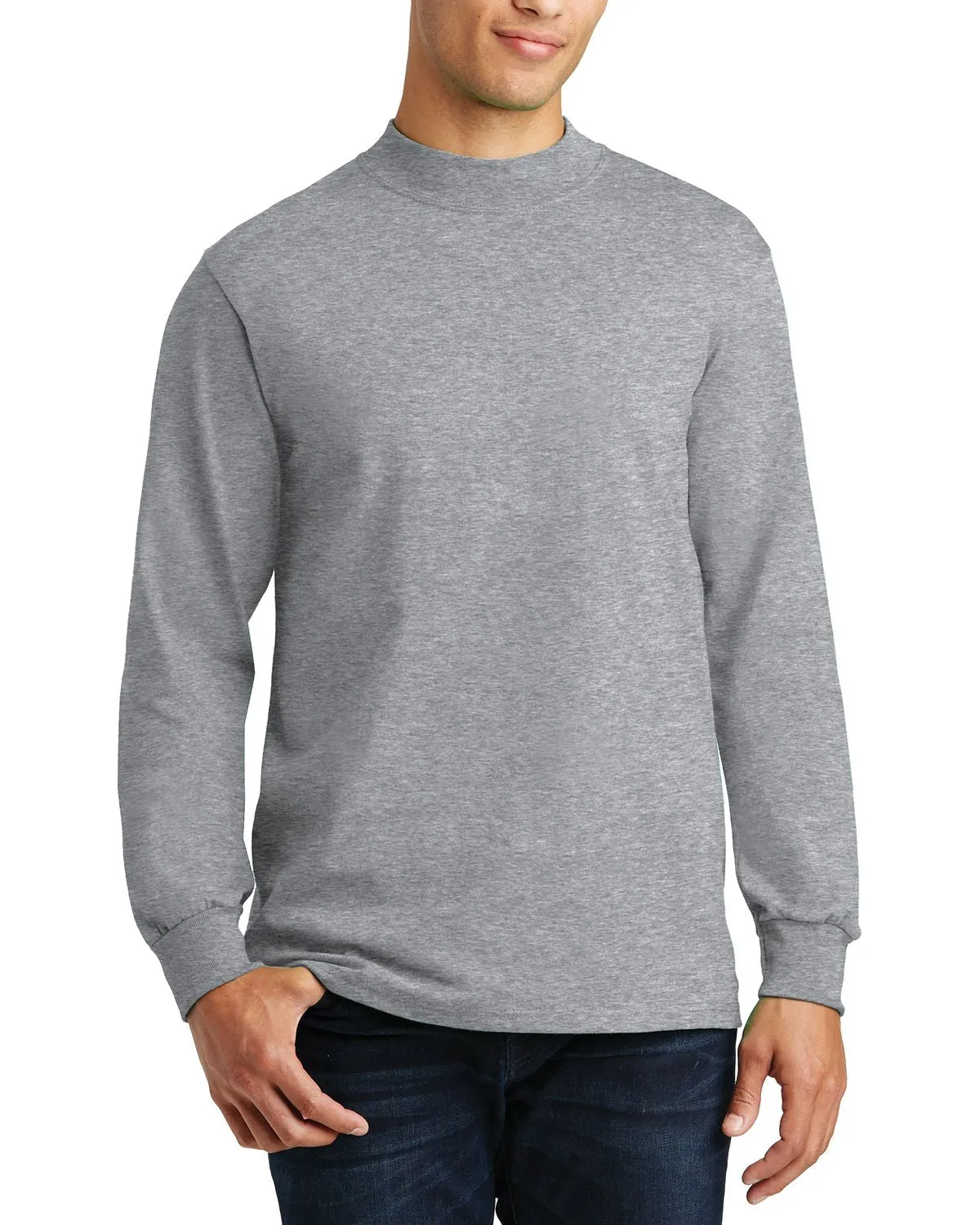 Men's Long Sleeve Mock Turtleneck Sweater