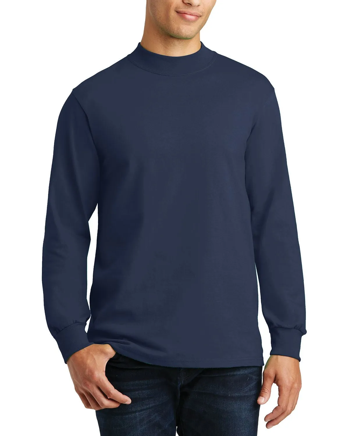 Men's Long Sleeve Mock Turtleneck Sweater