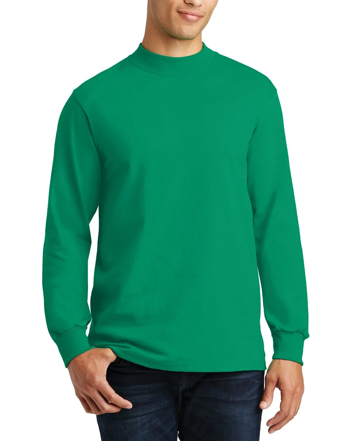 Men's Long Sleeve Mock Turtleneck Sweater