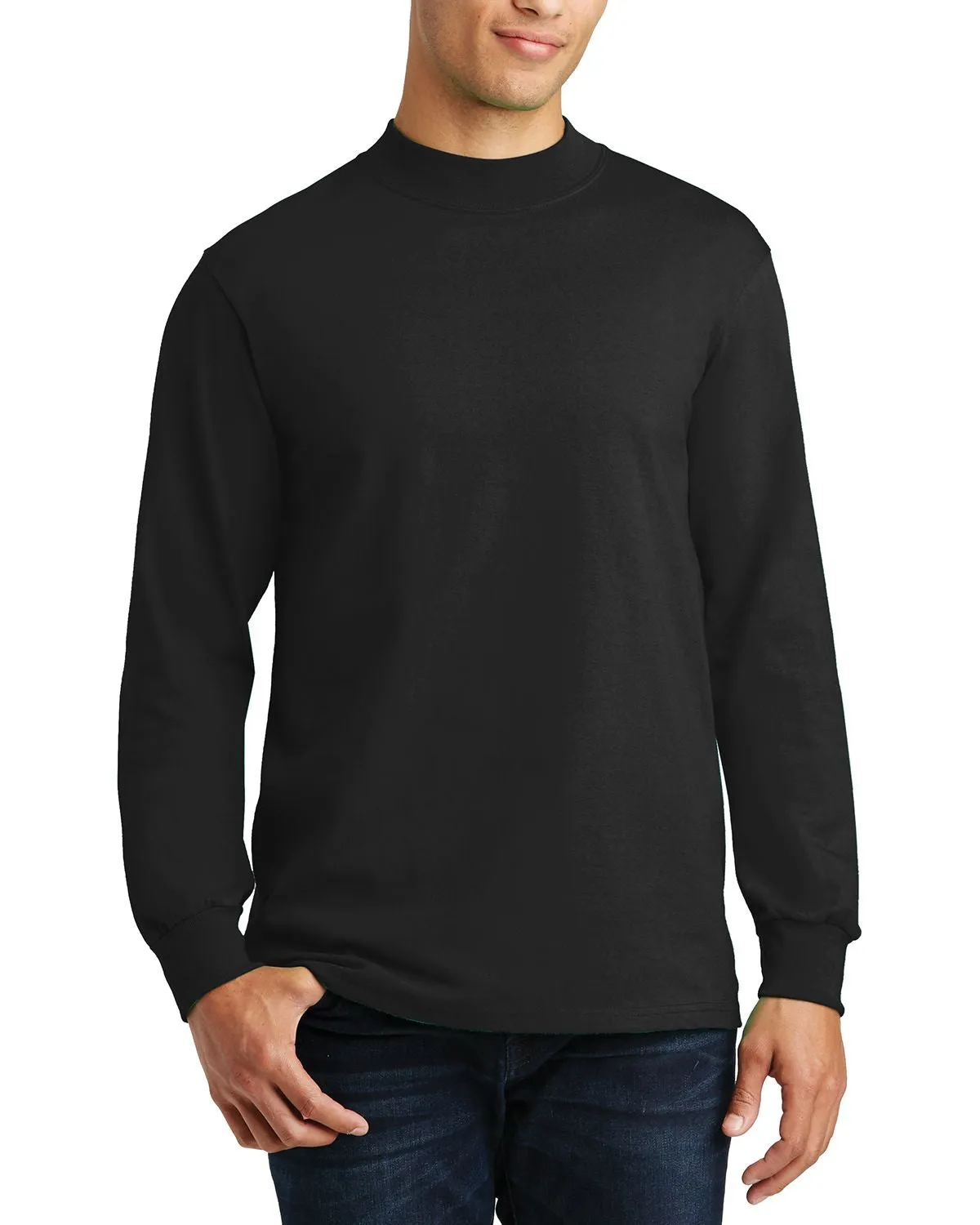 Men's Long Sleeve Mock Turtleneck Sweater