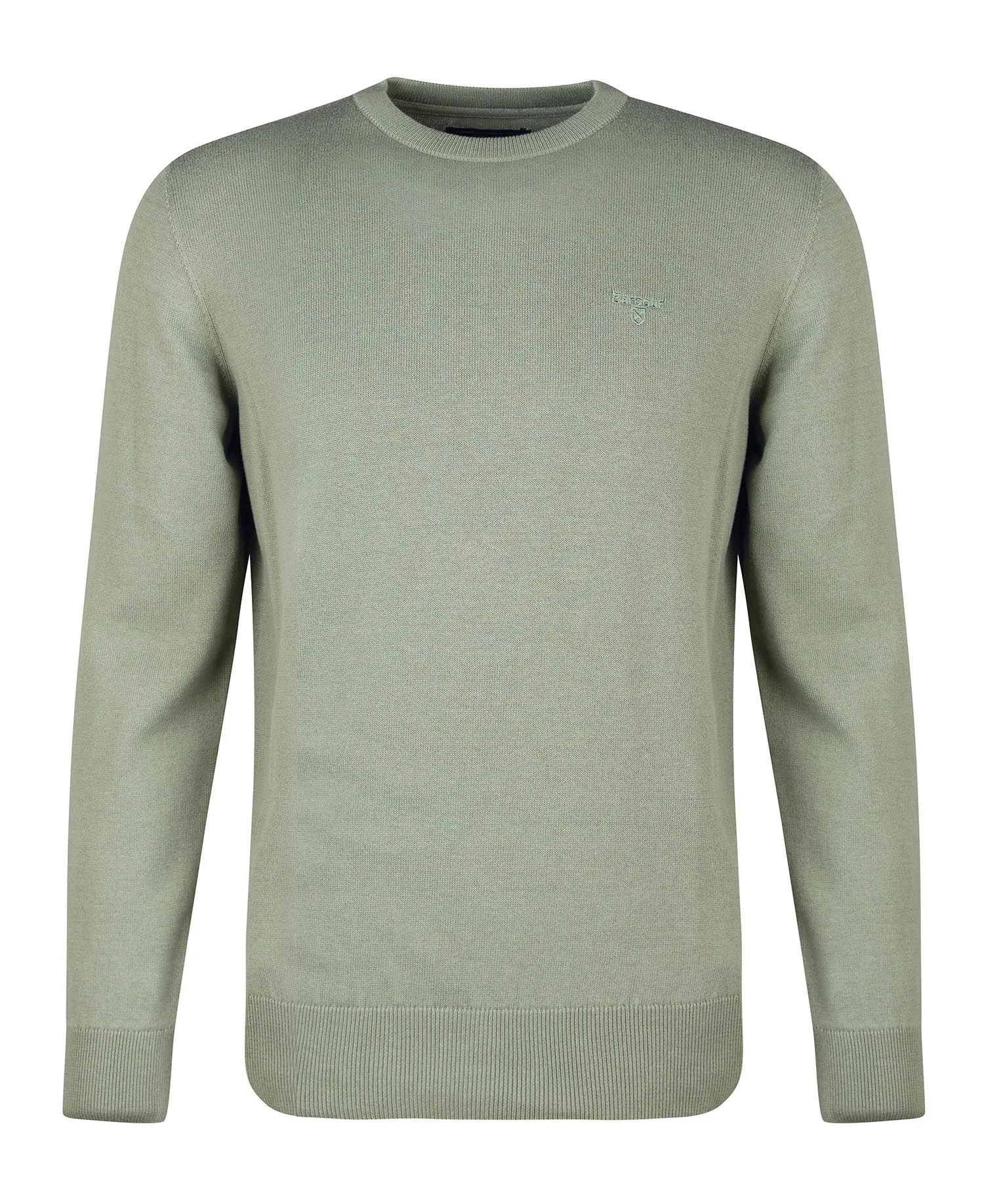 Men's Pima Cotton Crew Neck Sweater - Agave Green