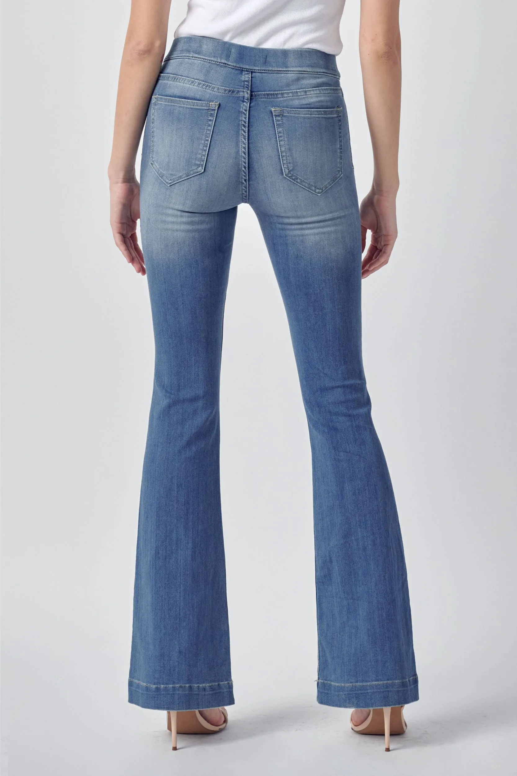 Mid Rise Flare Cello Jeans