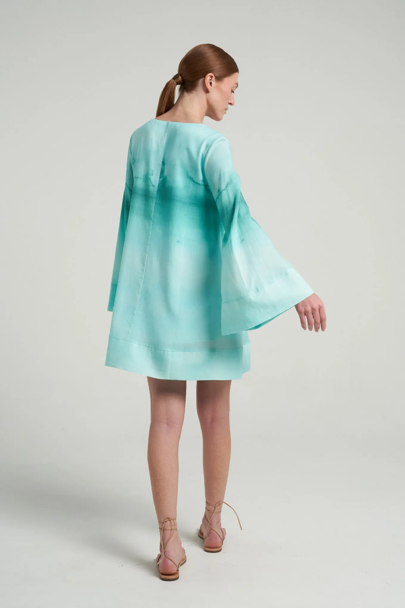 Mini Trapeze Dress Oasis Aqua