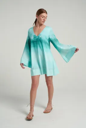 Mini Trapeze Dress Oasis Aqua