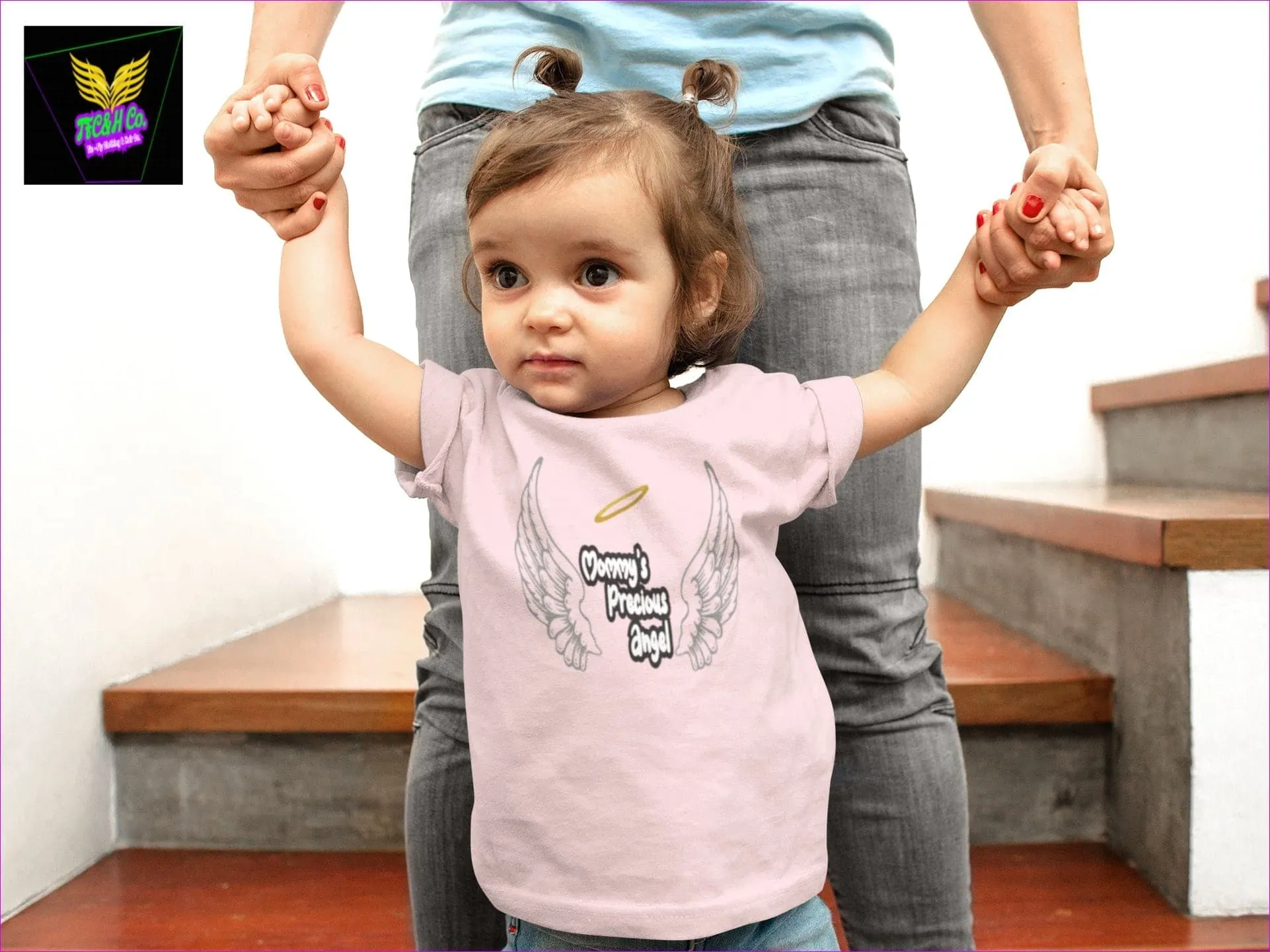 Mommyś Precious Angel Baby Short Sleeve Tee