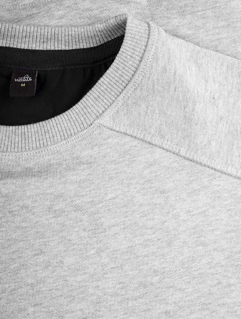 Moore Crew Neck Sweater Light Grey Melange