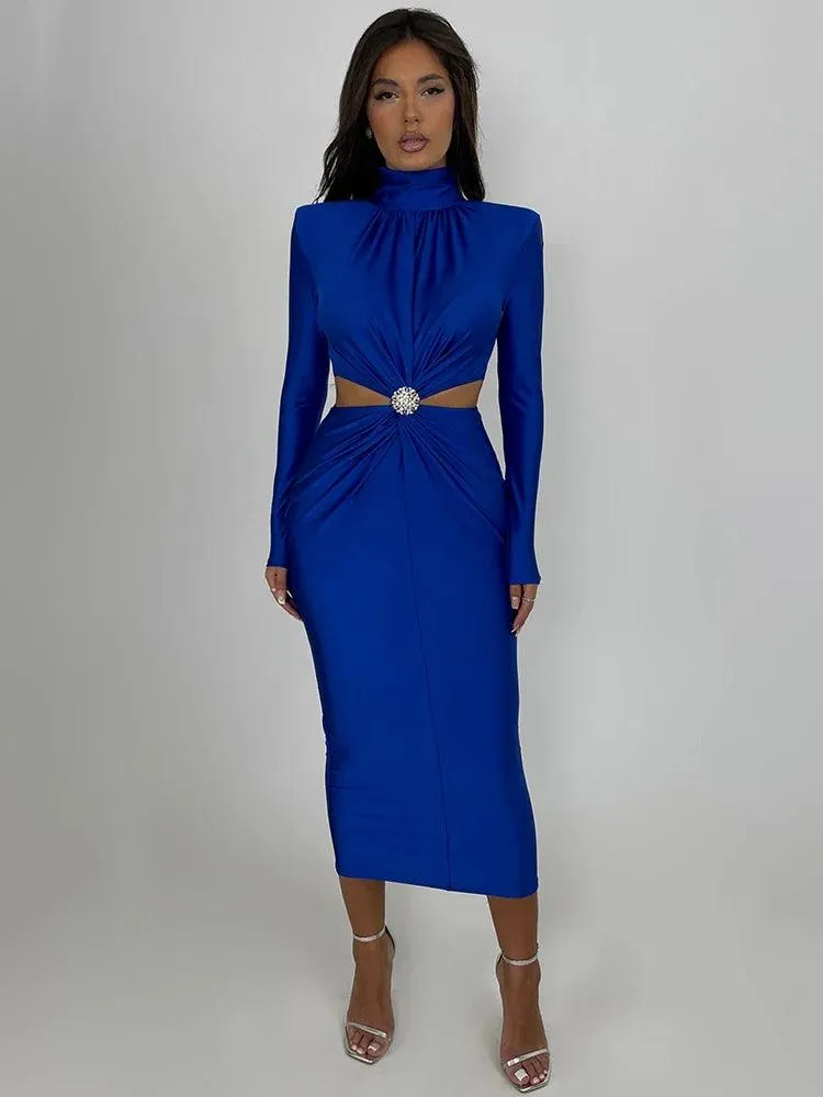 Mozision Maxi Dress: Chic Hollow Out Clubwear