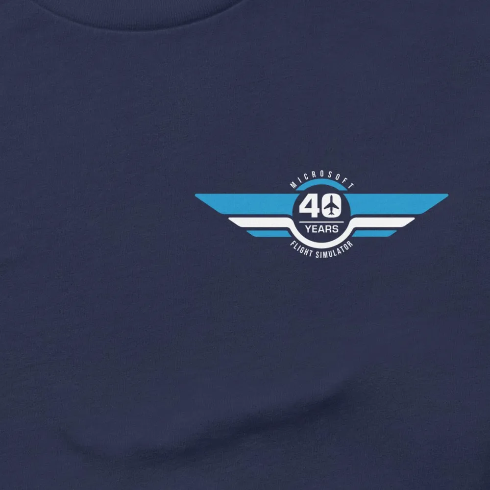 MS Flight Simulator 40th Anniversary Wings T-Shirt