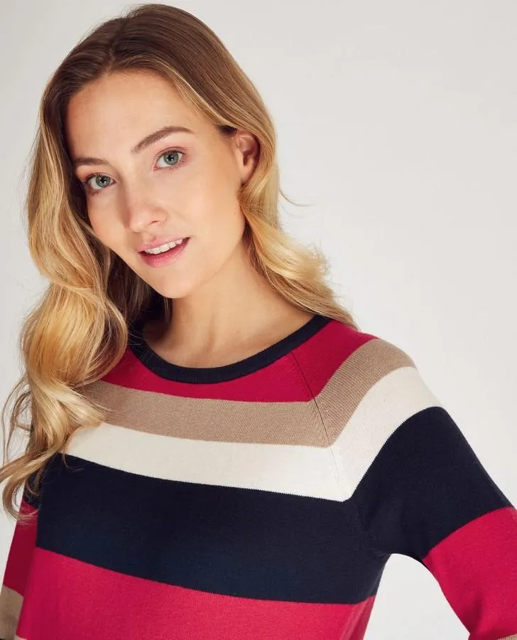 Navy Multi Stripe Sweater