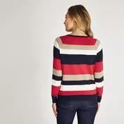 Navy Multi Stripe Sweater