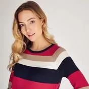 Navy Multi Stripe Sweater