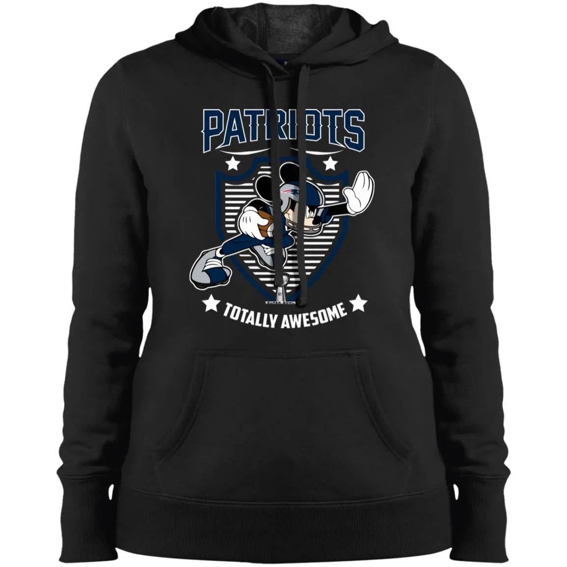 Nfl – New England Patriots Totally Awesome Mickey Mouse Super Bowl 2019 Football Women Hooded Sweatshirt