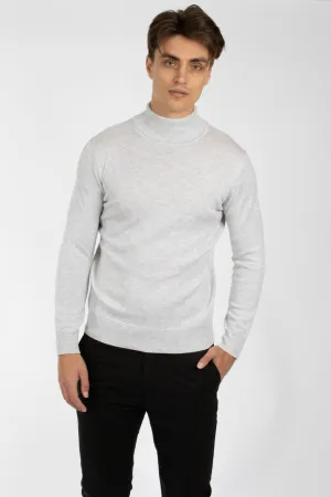 Oatmeal Turtleneck Cotton Marle