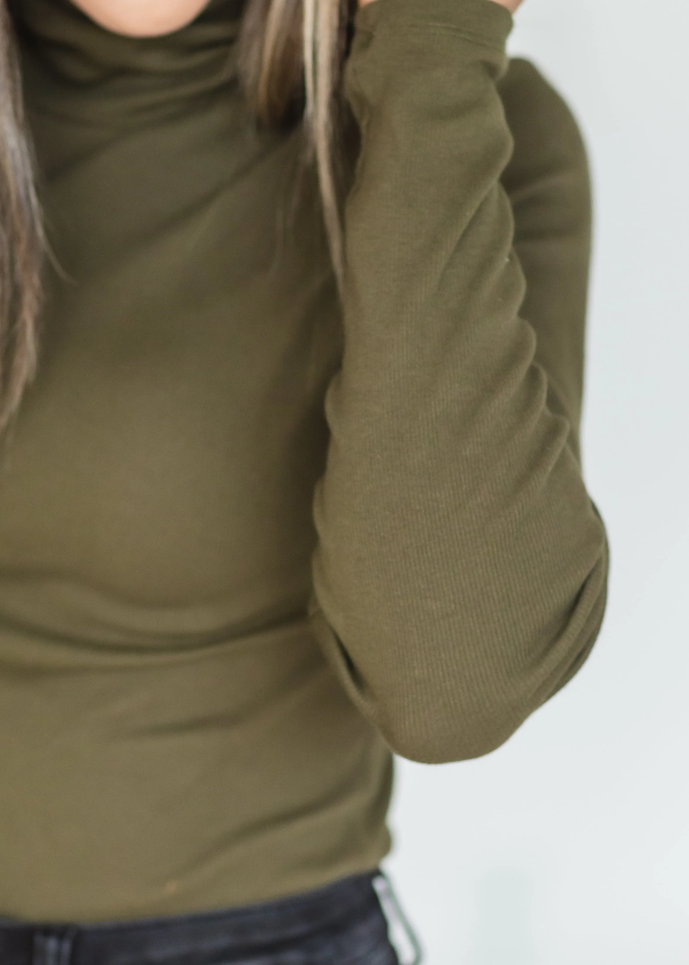 Olive Long Sleeve Turtleneck Sweater