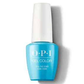 OPI GEL B54 TEAL THE COWS COME HOME